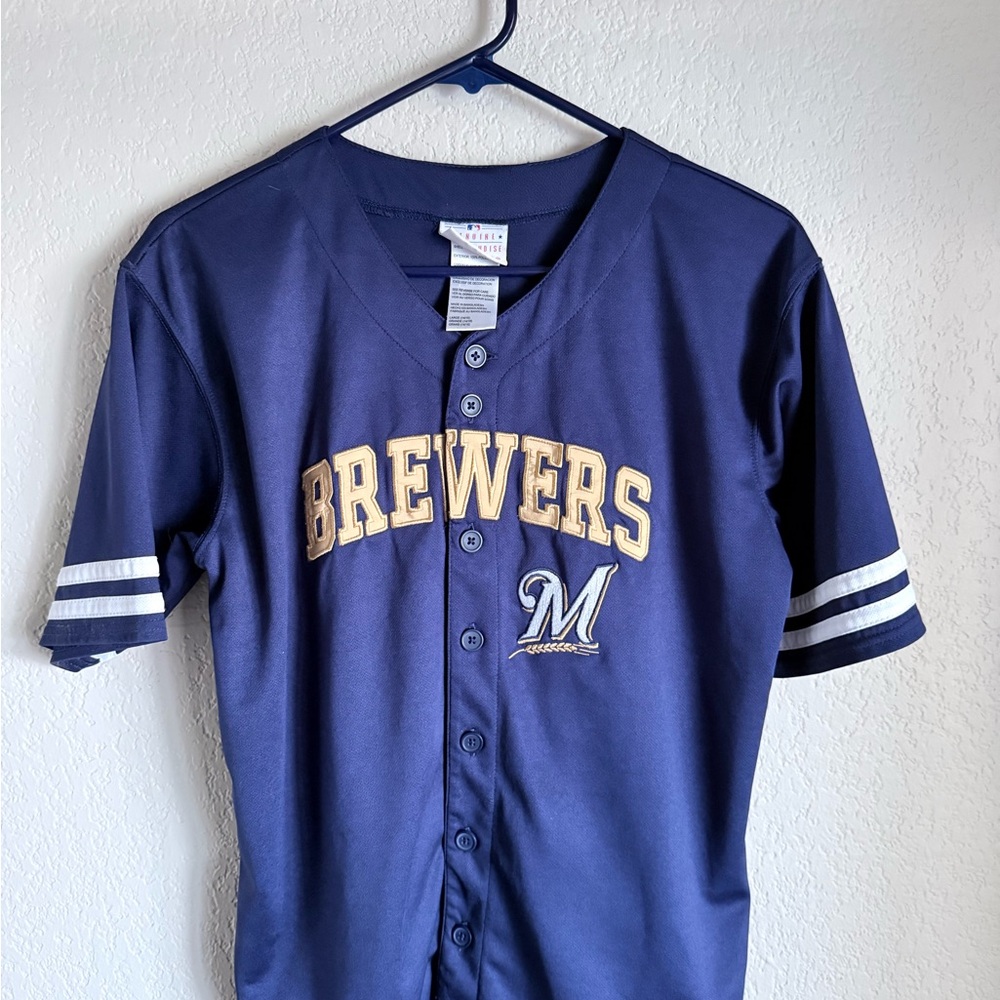 Brewers Navy Blue Jersey